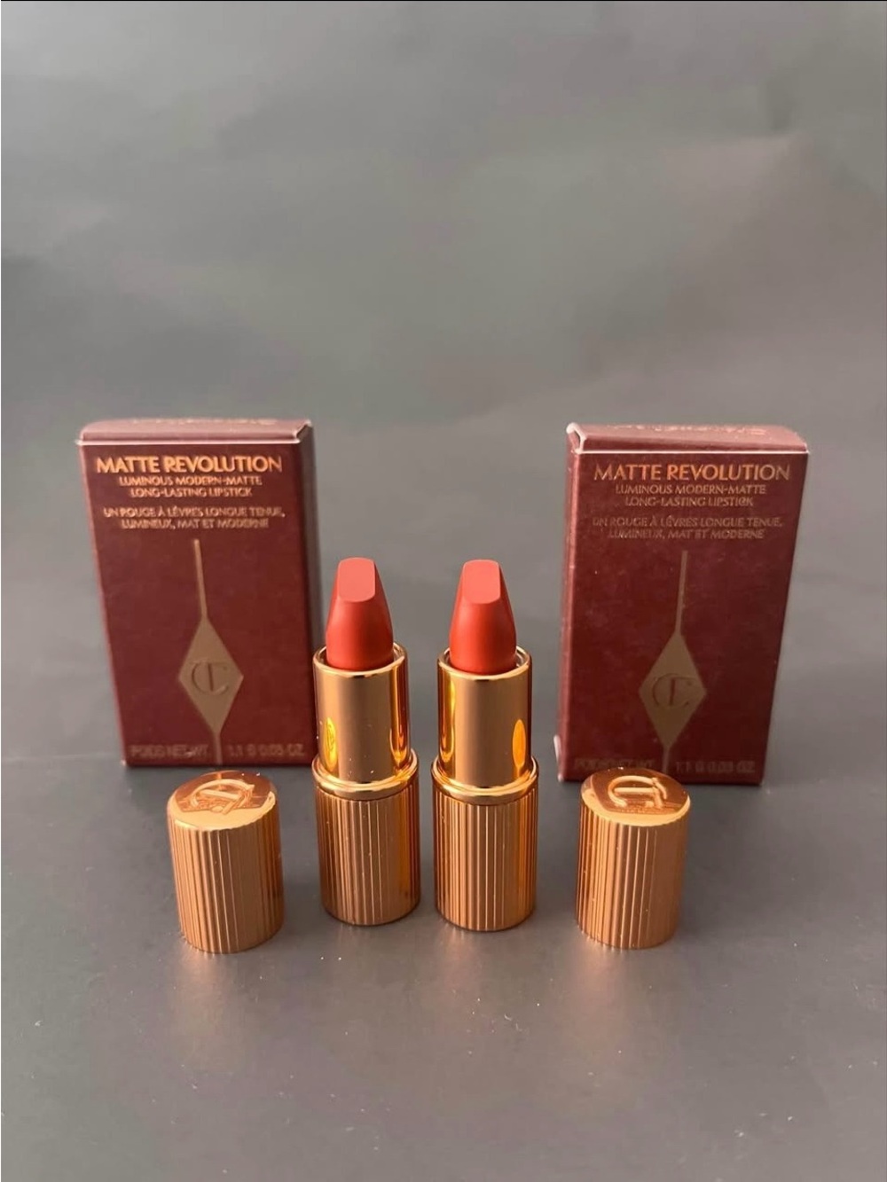 Charlotte Tilbury Matte Revolution Lipstick Walk of No Shame Lot of 2